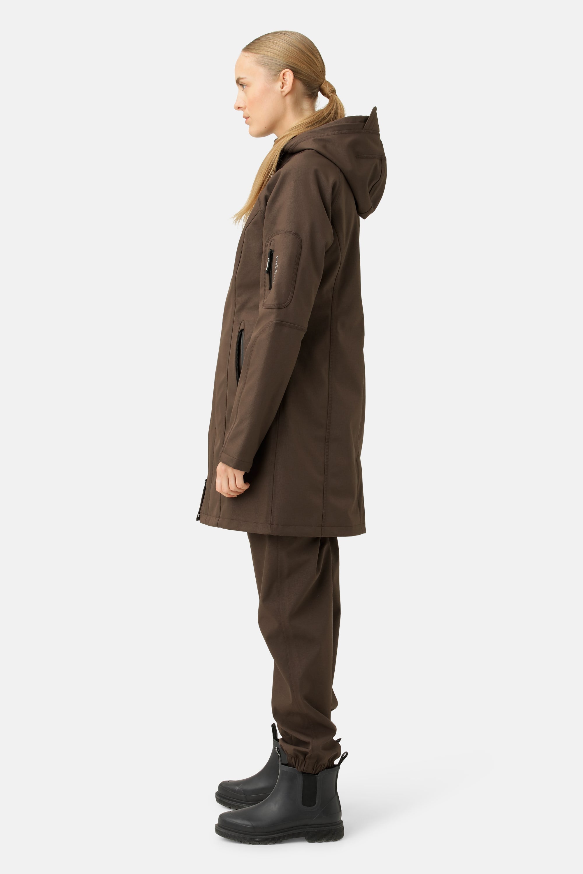 Softshell Raincoat - Chocolate Brown